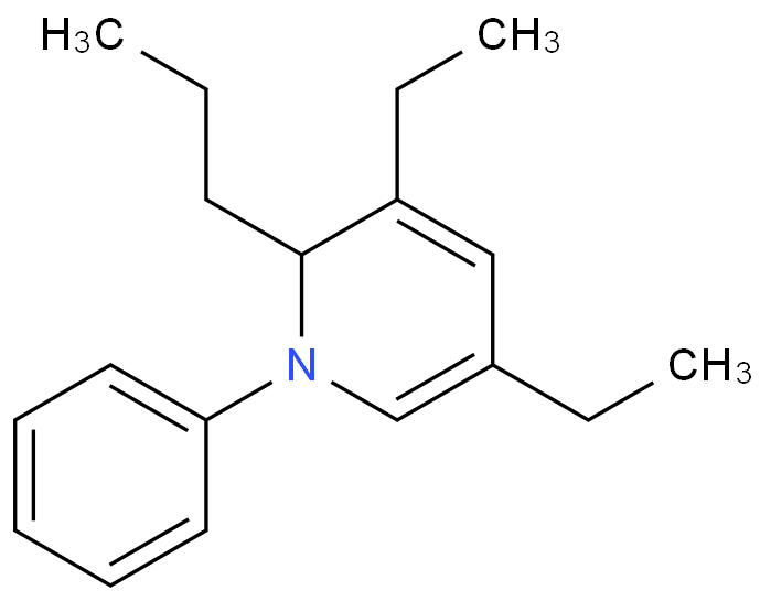 3,5-二乙基-1,2-二氢-1-苯基-2-正丙基吡啶
