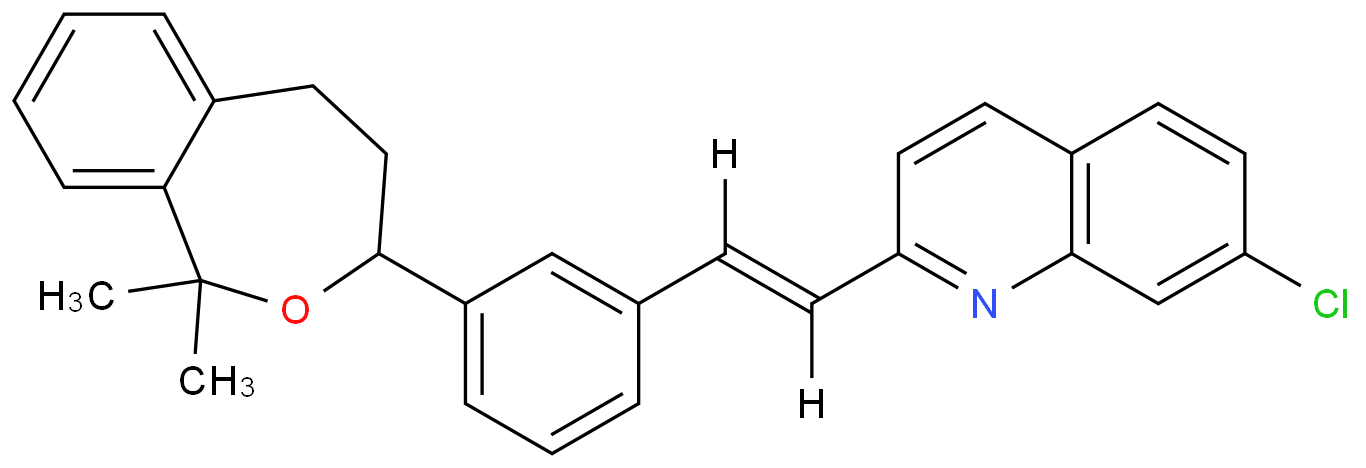 7-chloro-2-[(E)-2-[3-(1,1-dimethyl-4,5-dihydro-3H-2-benzoxepin-3-yl)phenyl]ethenyl]quinoline