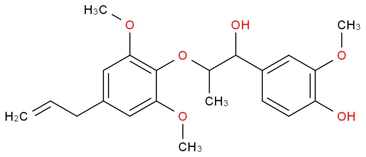 Benzenemethanol, α-?[1-?[2,?6-?dimethoxy-?4-?(2-?propen-?1-?yl)?phenoxy]?ethyl]?-?4-?hydroxy-?3-?methoxy-