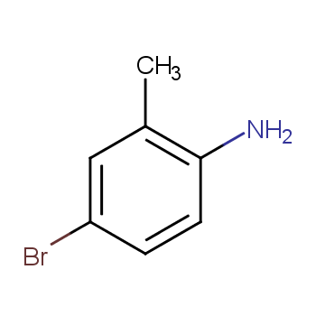 2-甲基-4-溴苯胺化学结构式