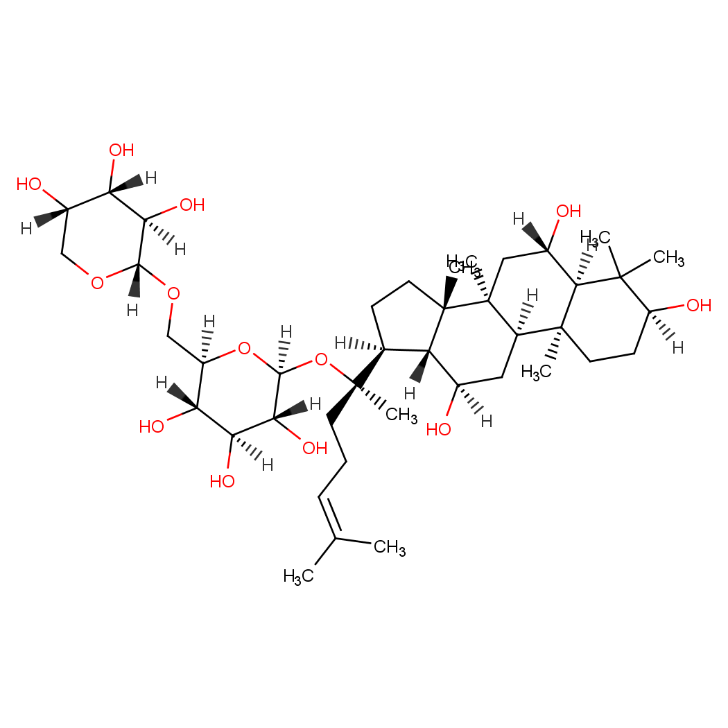 (3β,6α,12β)-3,6,12-Trihydroxydammar-24-en-20-yl 6-O-α-L-arabinopy ranosyl-β-D-glucopyranoside