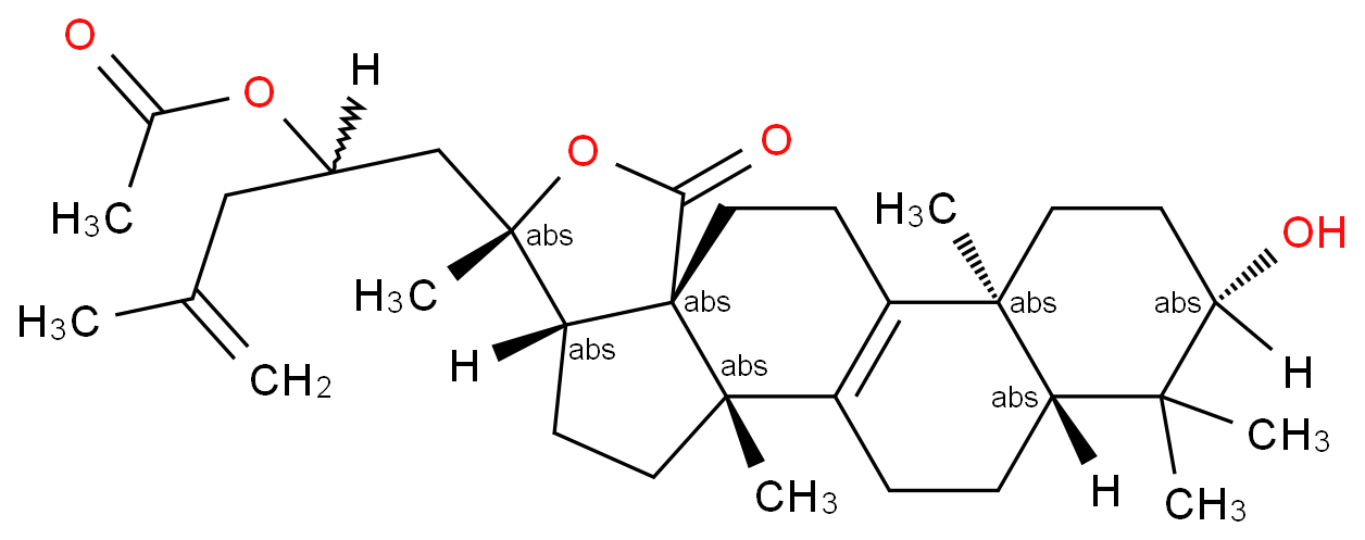 23ξ-Acetoxy-3β,20-dihydroxy-5α-lanosta-8,25-dien-18-oic acid 18,20-lactone