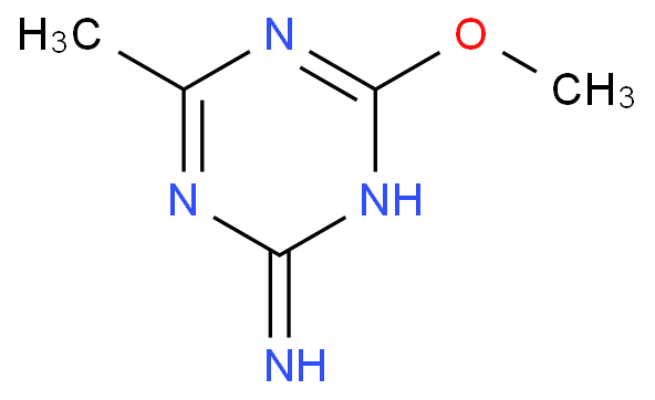 2-氨基-4-甲氧基-6-甲基-1,3,5-三嗪化学结构式