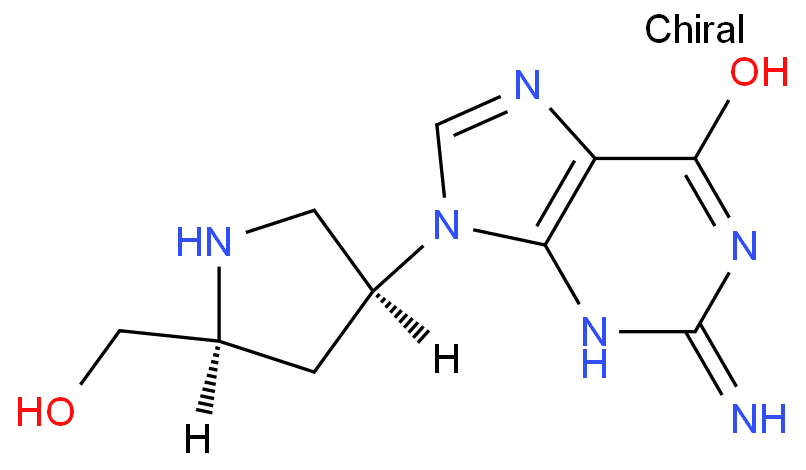 2-amino-9-[(3S,5S)-5-(hydroxymethyl)pyrrolidin-3-yl]-3,9-dihydro-6H-purin-6-one