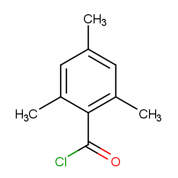 2,4,6-三甲基苯甲酰氯化学结构式
