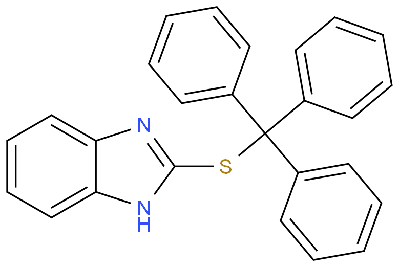 2-[(triphenylmethyl)thio]-1H-benzimidazole