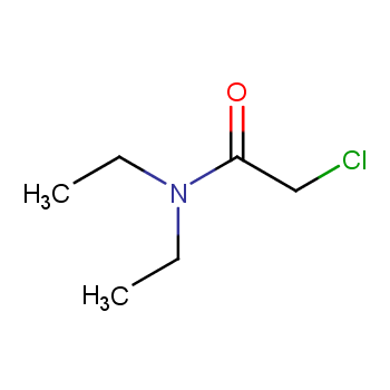 N,N-二乙基-2-氯乙酰胺化学结构式