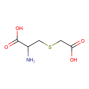 S-Carboxymethyl-L-cysteine; 2387-59-9 structural formula