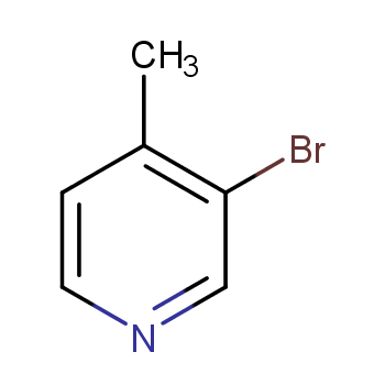 3-Bromo-4-methylpyridine structure