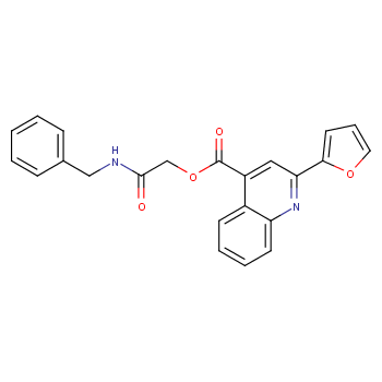 2-(苄氨基)-2-氧代乙基 2-(呋喃-2-基)喹啉-4-羧酸酯CAS号380173-16-0；（科研试剂/现货供应）