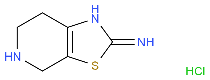 4,5,6,7-四氢-噻唑并[5,4-c]吡啶-2-胺盐酸盐化学结构式