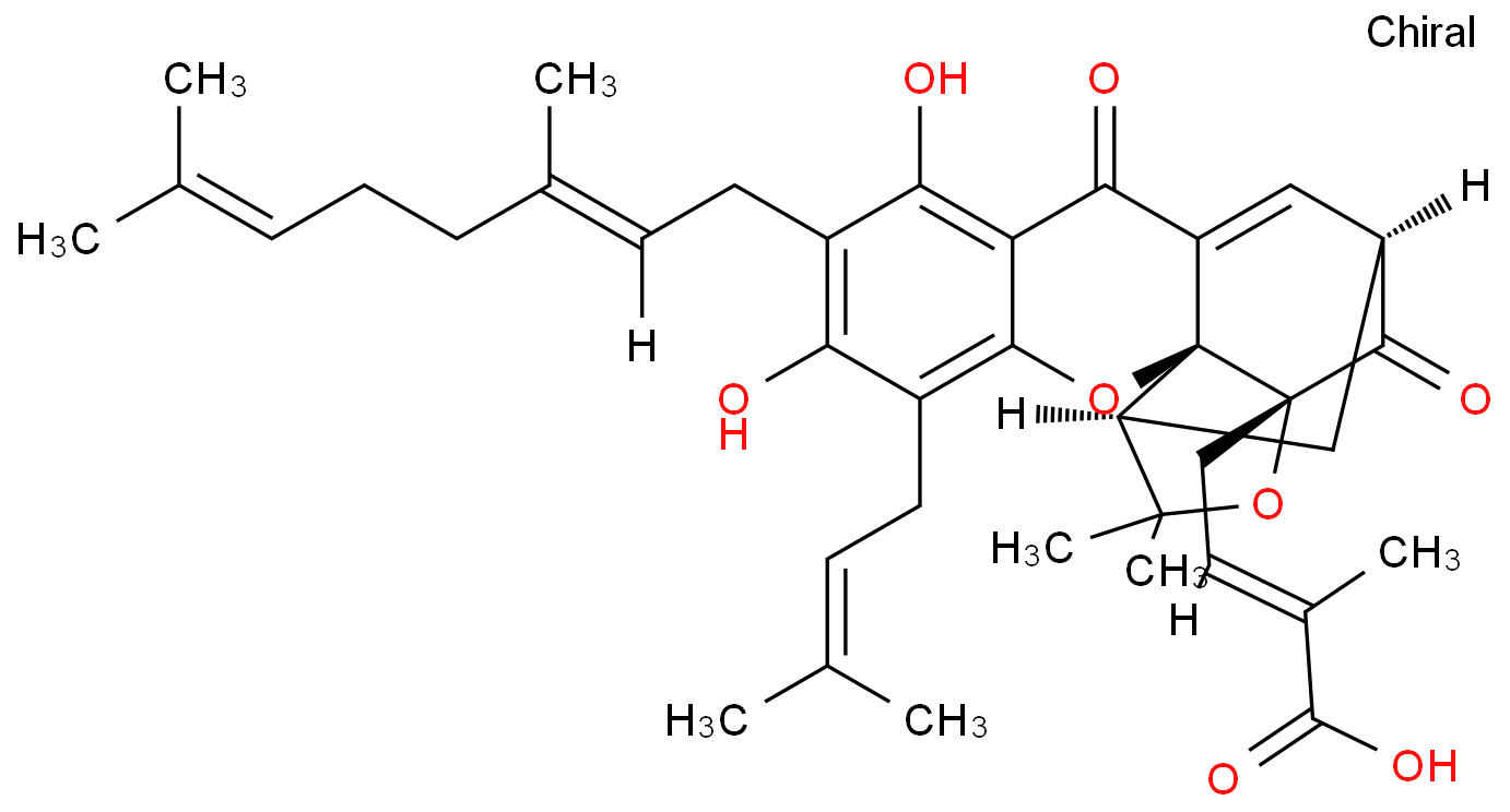 异新藤黄酸价格, Isogambogenic acid标准品 | CAS: 887923-47-9 | ChemFaces对照品