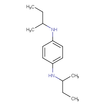 N,N-二仲丁基对苯二胺化学结构式