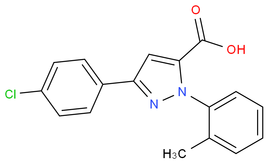 3-(4-CHLOROPHENYL)-1-O-TOLYL-1H-PYRAZOLE-5-CARBOXYLIC ACID