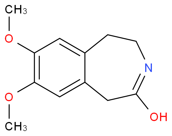 7,8-Dimethoxy-1,3,4,5-tetrahydrobenzo[d]azepin-2-one structure
