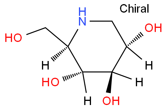 1-脱氧野尻霉素化学结构式