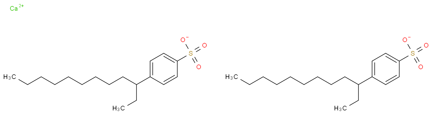十二烷基苯磺酸钙化学结构式