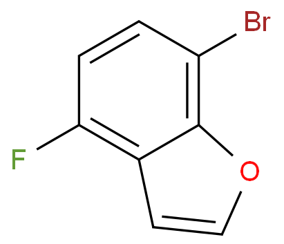 4-氟-7-溴苯并呋喃化学结构式