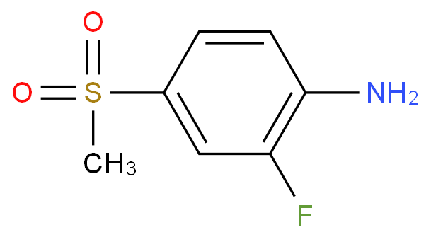2-氟-4-甲砜基苯胺化学结构式