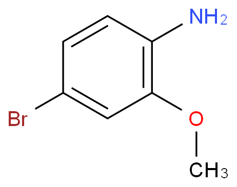 2-甲氧基-4-溴苯胺化学结构式