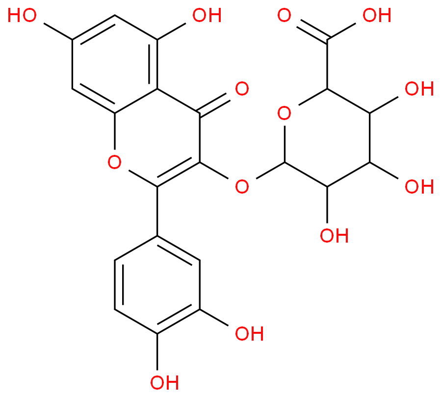 QUERCETIN-3-O-GLUCURONIDE structure