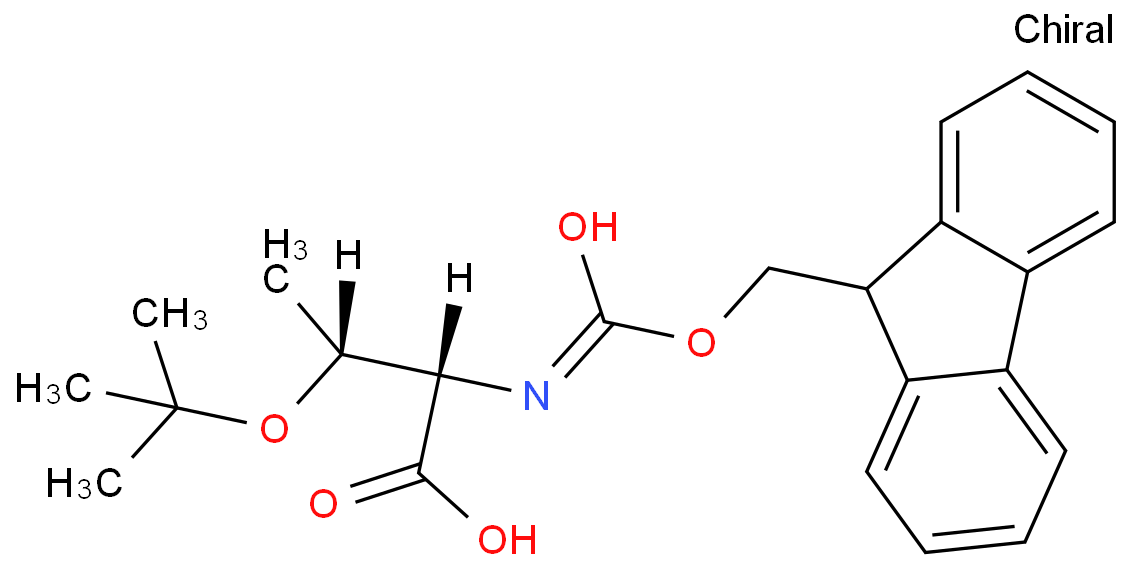 FMOC-O-tert-Butyl-L-threonine structure