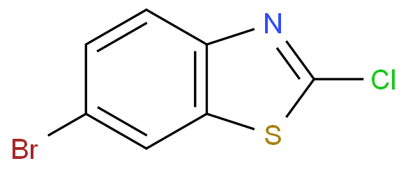 6-溴-2-氯苯并噻唑化学结构式