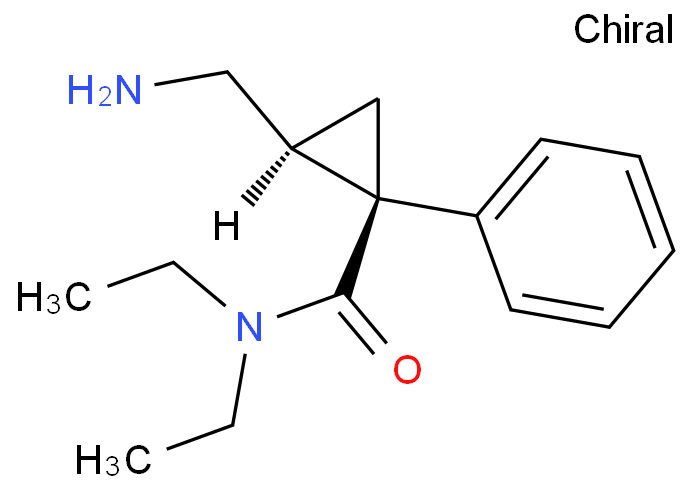 Cyclopropanecarboxamide,2-(aminomethyl)-N,N-diethyl-1-phenyl-, (1R,2S)-rel-  