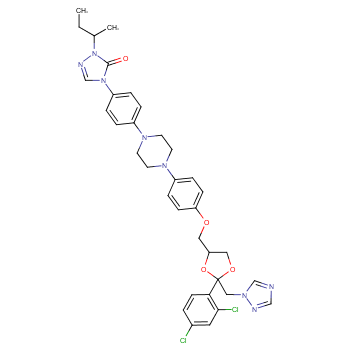 Itraconazole structure