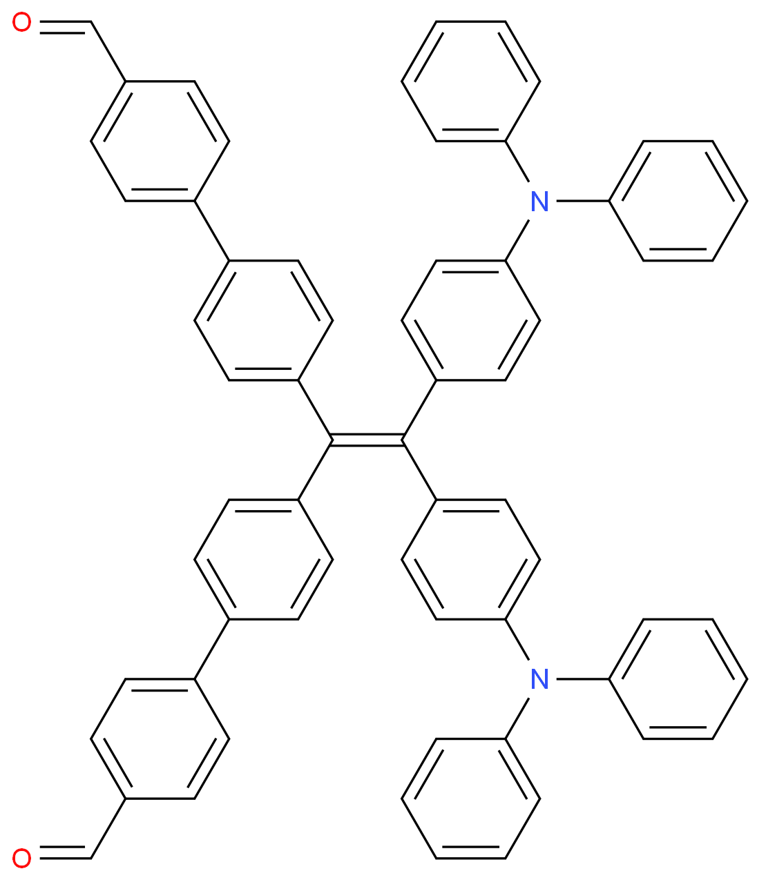 [1,1-二(4'-甲醛基联苯基)-2,2-二(4''-二苯胺基苯基)]乙烯CAS:1637286-27-1