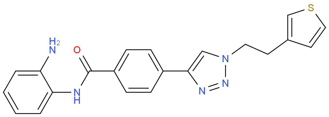 N-(2-氨基苯基)-4-[1-[2-(3-噻吩基)乙基]-1H-1,2,3-三唑-4-基]苯甲酰胺