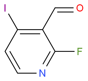 2-氟-3-甲酰基-4-碘吡啶化学结构式