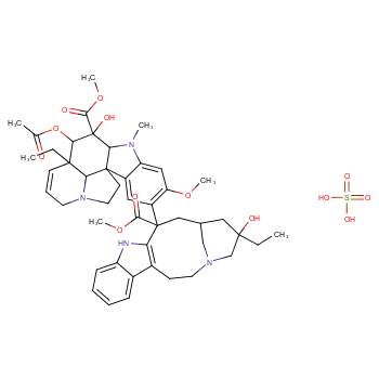 Vinblastine sulfate structure