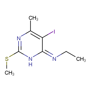 N-ethyl-5-iodo-6-methyl-2-(methylthio)pyrimidin-4-amine