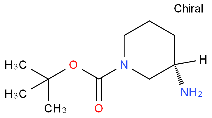 (S)-1-Boc-3-氨基哌啶化学结构式