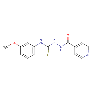 2-异烟酰基-N-(3-甲氧基苯基)肼-1-硫代甲酰胺 CAS号:901286-50-8科研及生产专用 高校及研究所支持货到付款