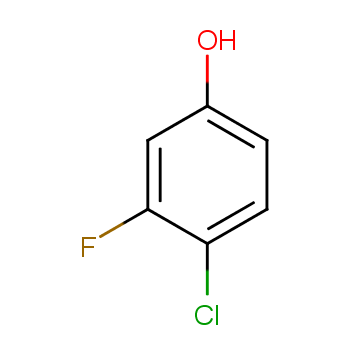 4-氯-3-氟苯酚化学结构式