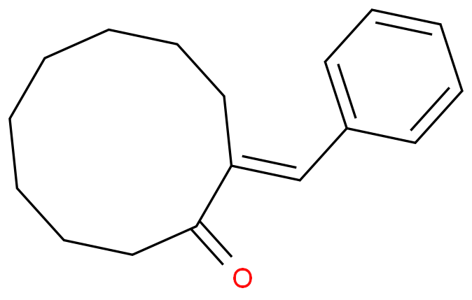 2-(Phenylmethylene)cyclodecanone structure