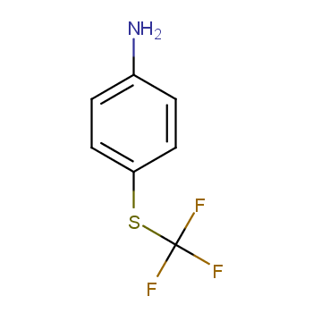 对三氟甲硫基苯胺化学结构式