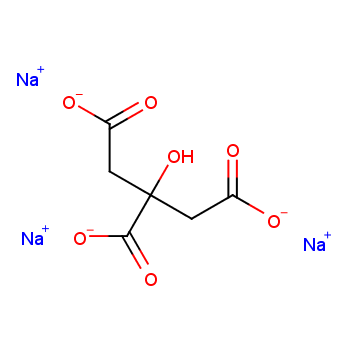 Sodium citrate structure