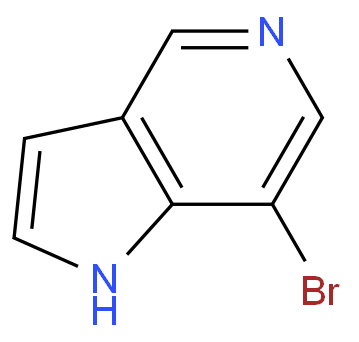 7-溴-1H-吡咯并[3,2-C]吡啶化学结构式
