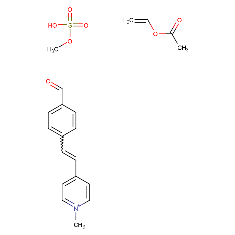 Acetic acid ethenyl ester, homopolymer, hydrolyzed, cyclic acetal with 4-2-(4-formylphenyl)ethenyl-1-methylpyridinium Me sulfate