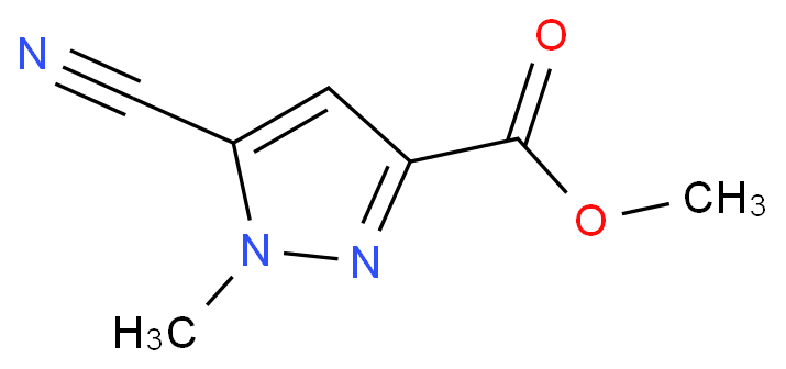 5-氰基-1-甲基-1H-吡唑-3-羧酸甲酯CAS号203792-51-2；专业试剂/少量现货供应 产品图片