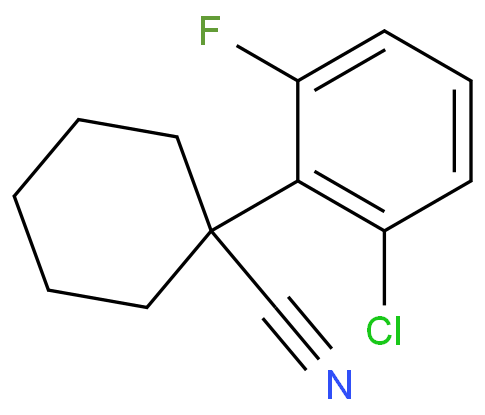 1-(2-CHLORO-6-FLUOROPHENYL)CYCLOHEXANECARBONITRILE, 97