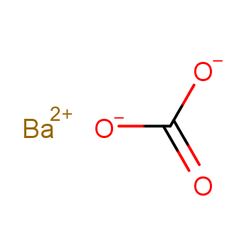 Barium carbonate structure
