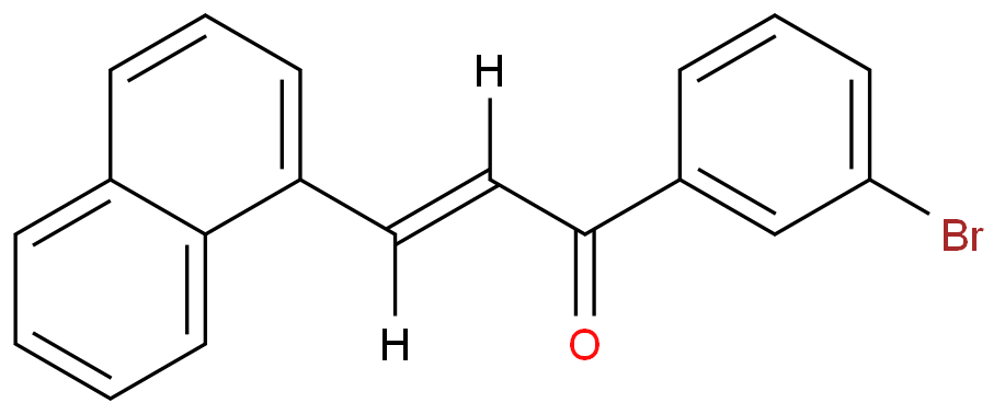 (E)-1-(3-bromophenyl)-3-(1-naphthalenyl)-2-propen-1-one