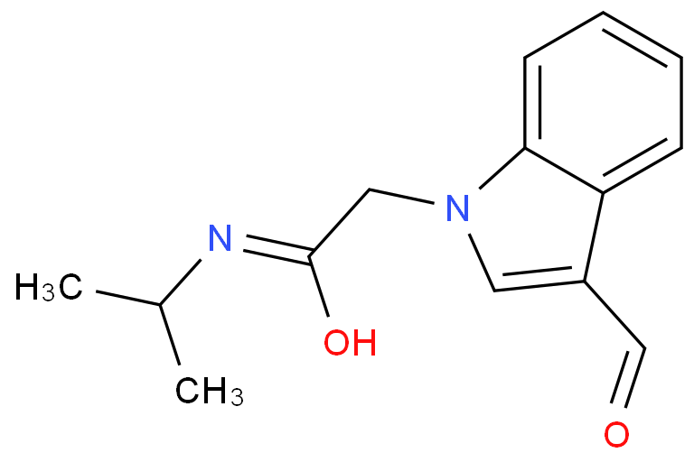 2-(3-FORMYL-INDOL-1-YL)-N-ISOPROPYL-ACETAMIDE
