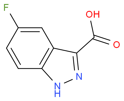 5-氟吲唑-3-羧酸化学结构式