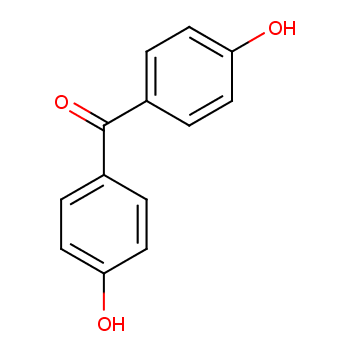 4,4'-二羟基二苯甲酮化学结构式