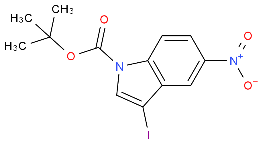 3-碘-5-硝基吲哚-1-羧酸叔丁酯 CAS号:914349-32-9科研及生产专用 高校及研究所支持货到付款